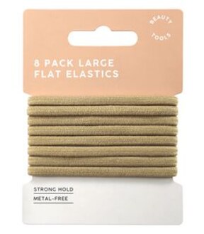 8 Pack Large Flat Elastics