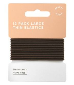 12 Pack Large Thin Elastics