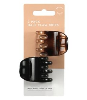 2 Pack Half Size Claw Clips