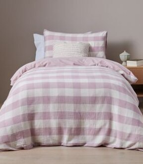 Remi Gingham Quilt Cover Set