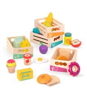B. toys - Little Foodie Groups - Wooden Play Food Playset