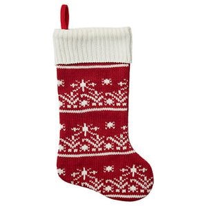 Red and White Knit Stocking | Target Australia