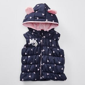 Disney Minnie Mouse Hooded Puffer Vest 