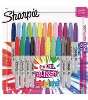 Sharpie Fine Point Permanent Marker Color Burst - Pack of 24