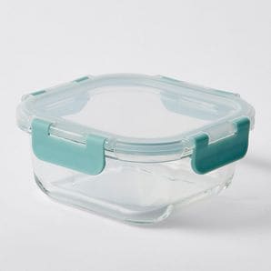 510ML Glass Square Food Container with Lid – Target Australia