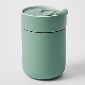 Ceramic & Silicone Coffee Cup - Green | Target Australia