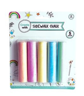 5 Pack Sidewalk Chalk