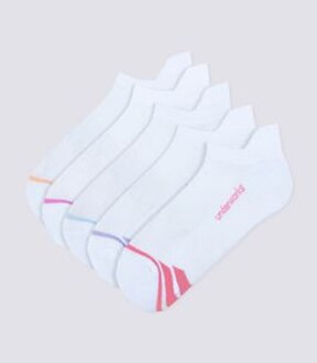 Underworks 5 Pack Heel Tab Sport socks - White
