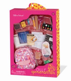 Our Generation Off To School Accessory Set