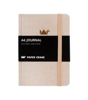 Paper Crane A6 Journal - Linen Cover