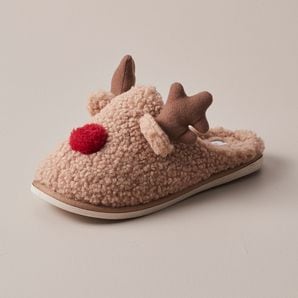 Mens Reindeer Xmas Scuff Slippers – Target Australia