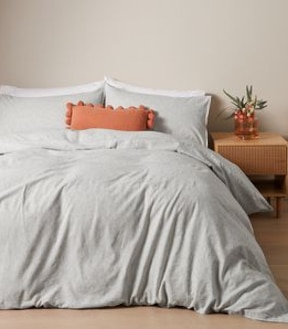 Brayden Micro Stripe Linen/Cotton Quilt Cover Set