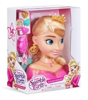 Sparkle Girlz Princess Hair Styling Head by ZURU