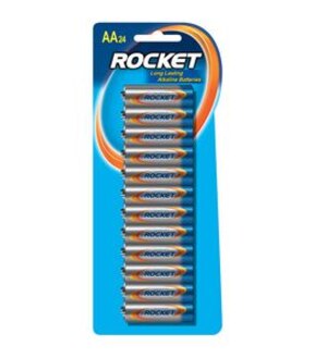 24 Pack Rocket AA Alkaline Batteries