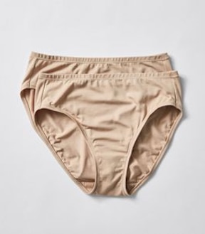 2 Pack Bamboo High Cut Briefs