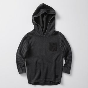 Acid Wash Hooded Knit Pullover. | Target Australia