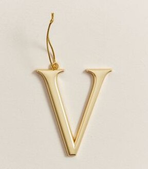 Christmas Metallic Alphabet Decoration