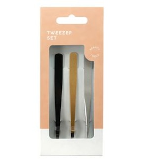 3 Pack Tweezer Set