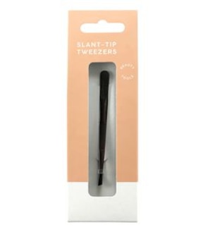 Slant Tip Tweezers - Black
