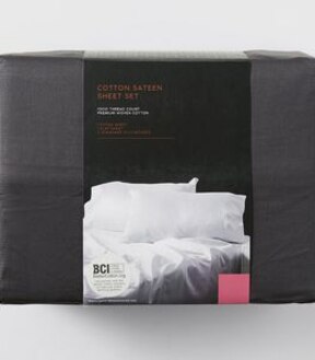 1000 Thread Count Cotton Sateen Sheet Set