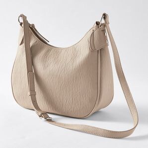 Large Crescent Crossbody Bag - Nude | Target Australia