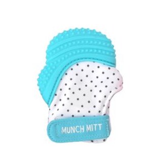 Malarkey Munch Mitt Teething Mitten - Aqua Blue