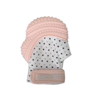 Malarkey Munch Mitt Teething Mitten - Pastel Pink