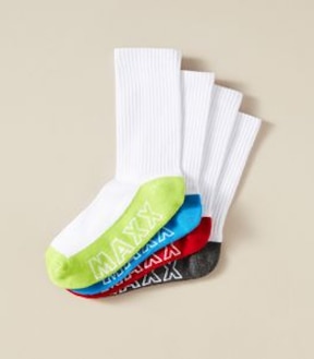 4 Pack Maxx Crew Socks