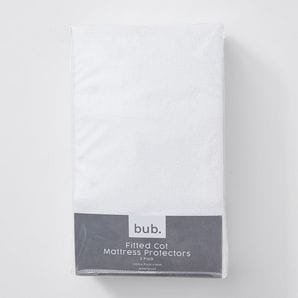 bub. Fitted Cot Mattress Protectors 2 Pack – Target Australia