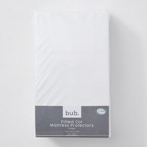 bub. Fitted Cot Mattress Protectors 2 Pack – Target Australia