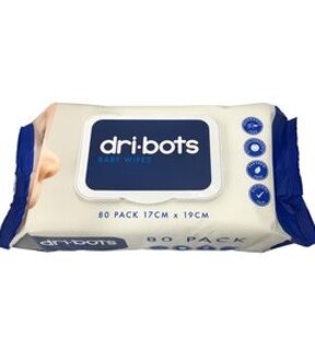 Dri Bots Baby Wipes 80 Pack