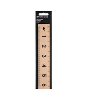 Paper Crane Wooden Ruler 15cm