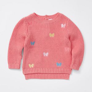 Baby Butterfly Knit Jumper | Target Australia
