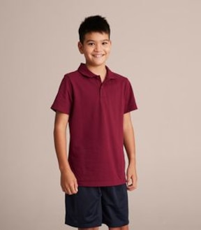 Short Sleeve School Polos