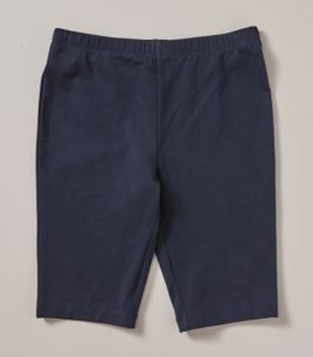 School Bike Short Mid Length - Navy Blue