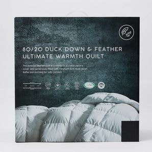 80/20 Duck Down & Feather Ultimate Warmth Quilt