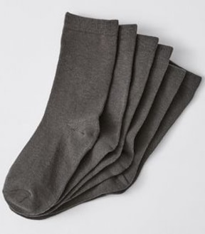 6 Pack Maxx Crew School Socks