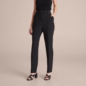 Preview High Waist Straight Leg Pants 