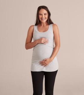 Maternity Organic Cotton Nursing Tank Top
