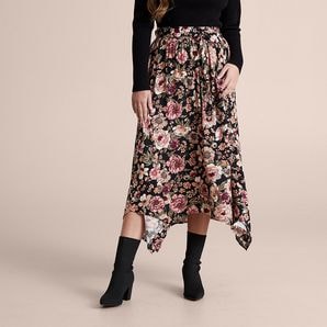 Dannii Minogue Petites Asymmetrical Hem Skirt – Target Australia