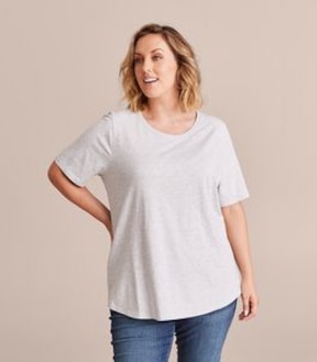Curve Organic Cotton Crew T-Shirt