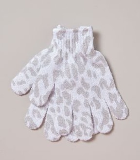 Set of 2 Printed Exfoliating Gloves