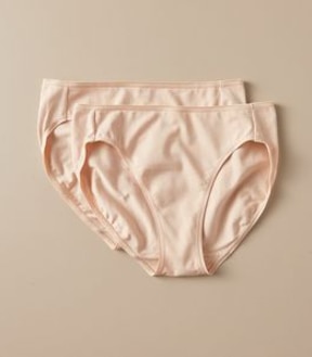 2 Pack Everyday Cotton High Cut Briefs
