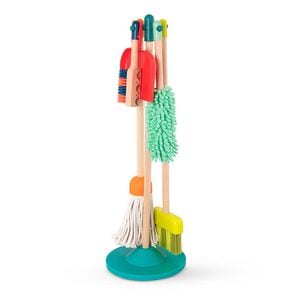 B. toys - Clean ‘n’ Play - Wooden Cleaning Playset