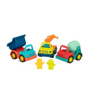 B. toys - Happy Cruisers Construction 3 Truck Set