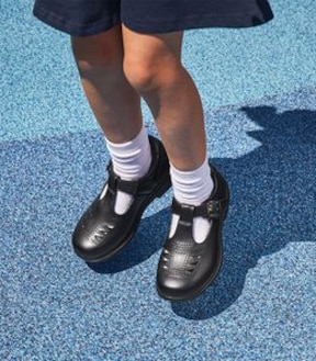 Gro Shu T-Bar Leather School Shoes