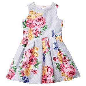 Girls' Floral Print Pleated Party Dress | Target Australia