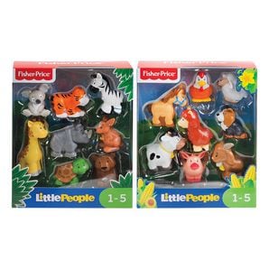 # 5 ZOO - CIRQUE - SAVANE Fisher Mattel FISHER PRICE LITTLE PEOPLE LOT 5 ANIMAUX 