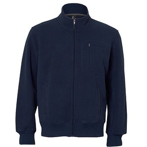 Men's Bonded Fleece Zip Front Jacket - Navy Blue | Target Australia