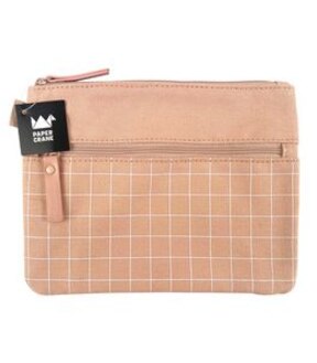 Paper Crane Urban Pencil Case Pouch - Grid
